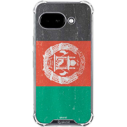 Afghanistan Flag Distressed Google Pixel 9a Clear Case